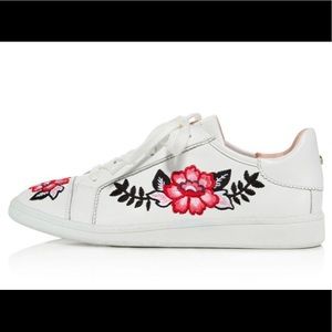 Kate Spade Everhart floral embroidered low top sneakers